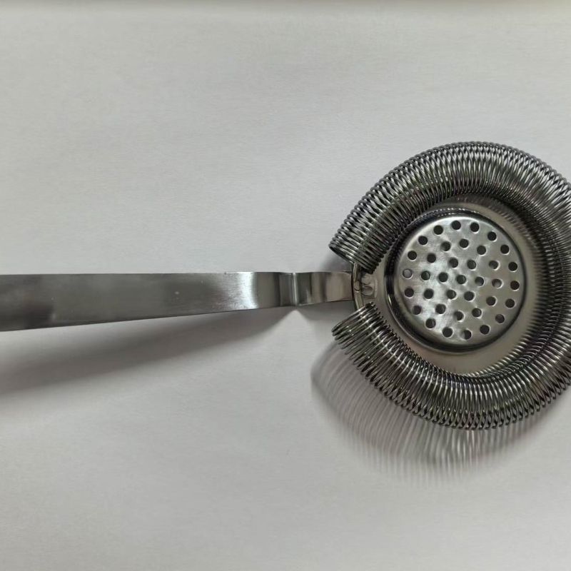 Strainer de cocktail din oțel inoxidabil cu plasă de filtrare pentru gheață, accesorii de bar, filtrare cocktail și whisky