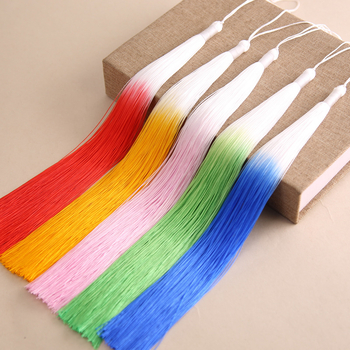 30 cm ciucuri din Poliester gradient, stil antic, prelungiți, pentru îmbrăcăminte și decor de scenă, nod chinezesc