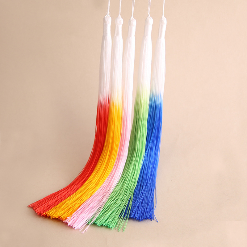 30 cm ciucuri din Poliester gradient, stil antic, prelungiți, pentru îmbrăcăminte și decor de scenă, nod chinezesc