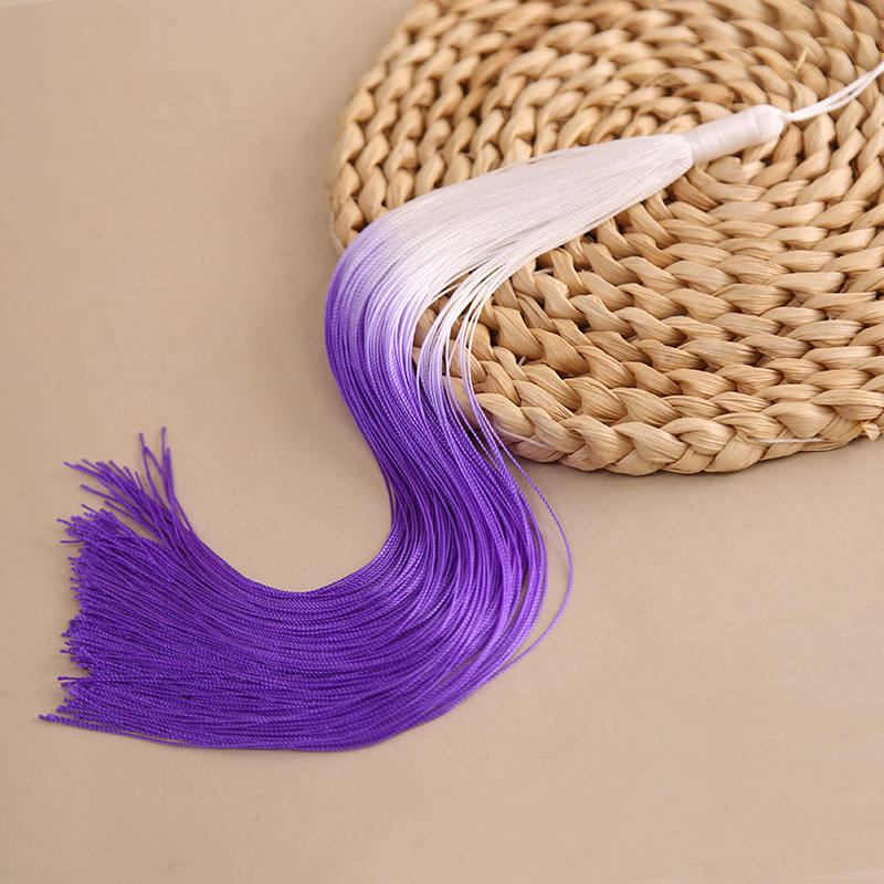 30 cm ciucuri din Poliester gradient, stil antic, prelungiți, pentru îmbrăcăminte și decor de scenă, nod chinezesc