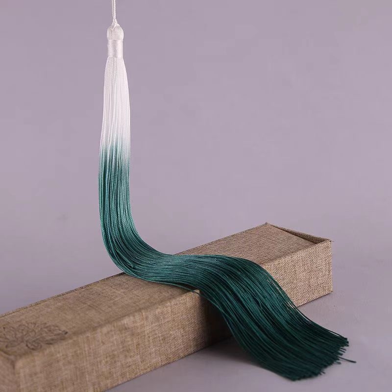 30 cm ciucuri din Poliester gradient, stil antic, prelungiți, pentru îmbrăcăminte și decor de scenă, nod chinezesc