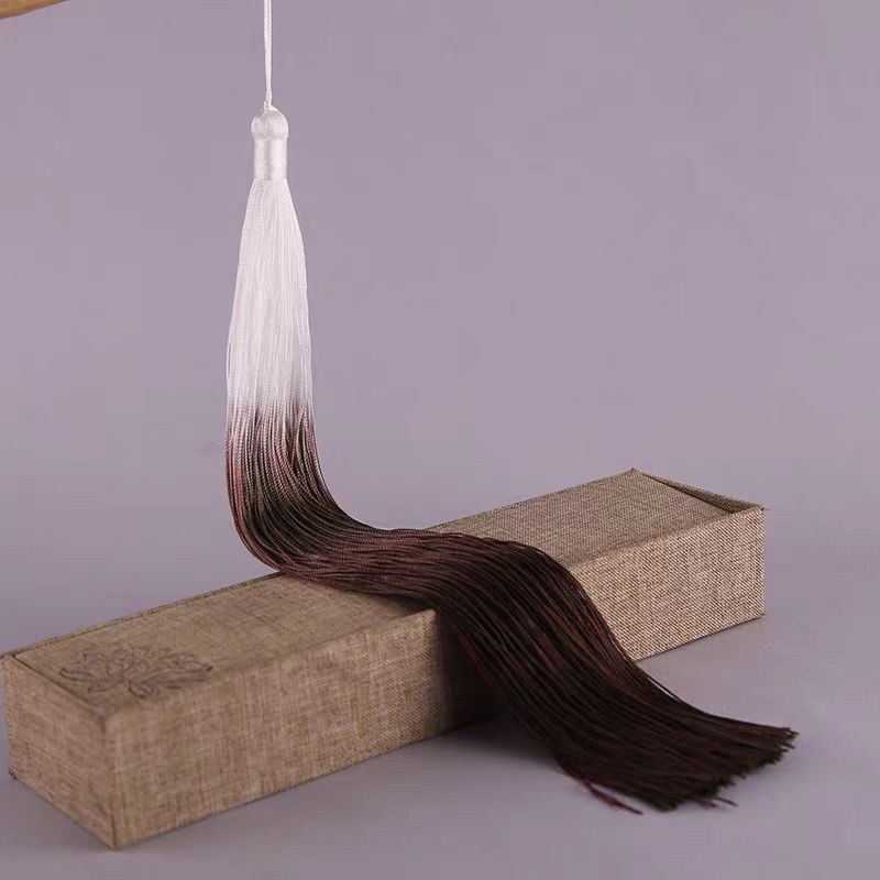 30 cm ciucuri din Poliester gradient, stil antic, prelungiți, pentru îmbrăcăminte și decor de scenă, nod chinezesc
