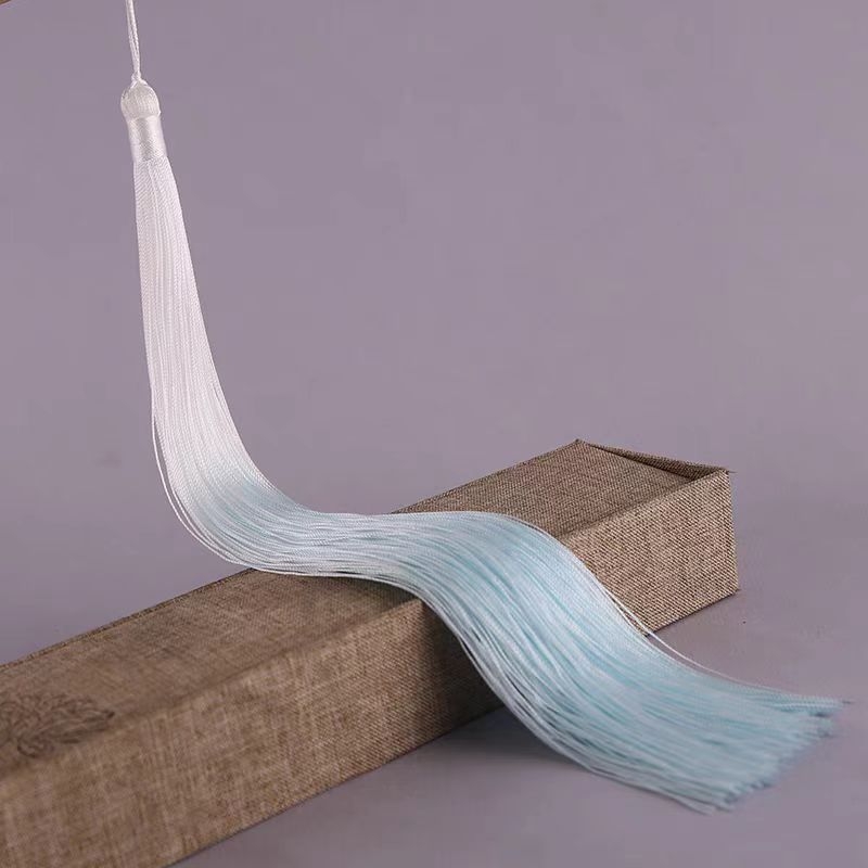 30 cm ciucuri din Poliester gradient, stil antic, prelungiți, pentru îmbrăcăminte și decor de scenă, nod chinezesc