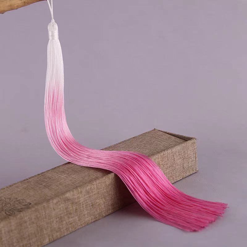 30 cm ciucuri din Poliester gradient, stil antic, prelungiți, pentru îmbrăcăminte și decor de scenă, nod chinezesc