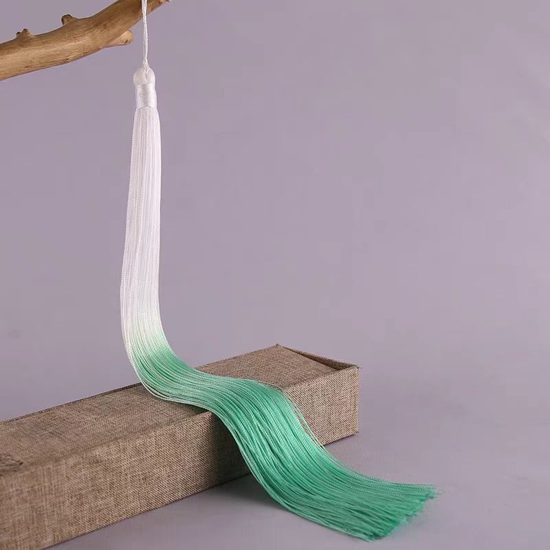 30 cm ciucuri din Poliester gradient, stil antic, prelungiți, pentru îmbrăcăminte și decor de scenă, nod chinezesc