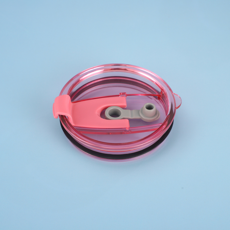 Cap transparent cu pai pentru pahare auto 20oz/30oz — capac termos cu clapetă, capacitate mare