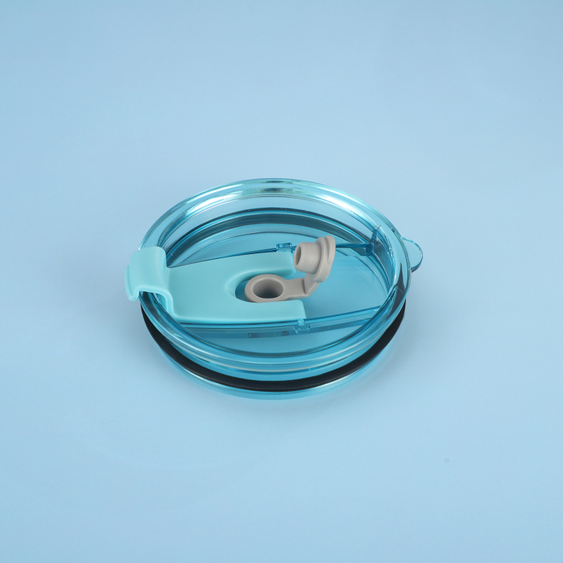 Cap transparent cu pai pentru pahare auto 20oz/30oz — capac termos cu clapetă, capacitate mare