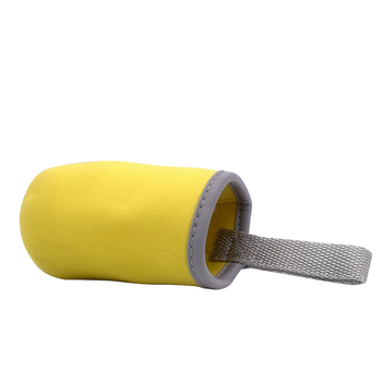 Manșon mini izolat din pânză pentru pahare din sticlă și plastic, cu șnur