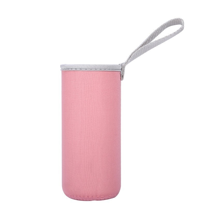 Manșon mini izolat din pânză pentru pahare din sticlă și plastic, cu șnur