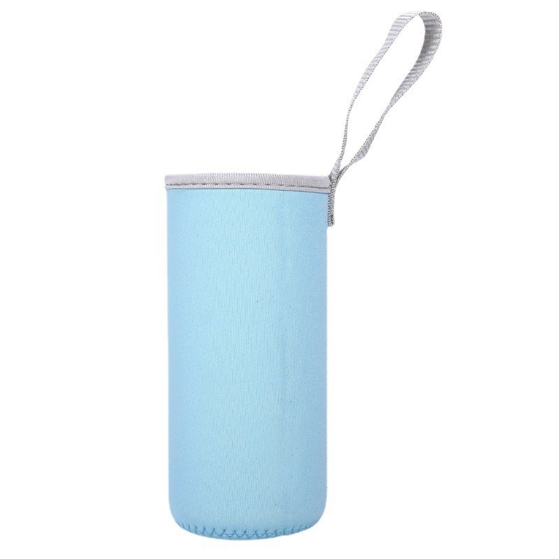 Manșon mini izolat din pânză pentru pahare din sticlă și plastic, cu șnur