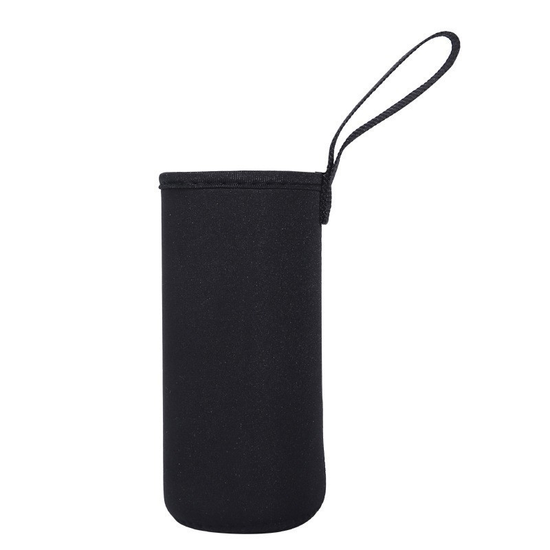 Manșon mini izolat din pânză pentru pahare din sticlă și plastic, cu șnur