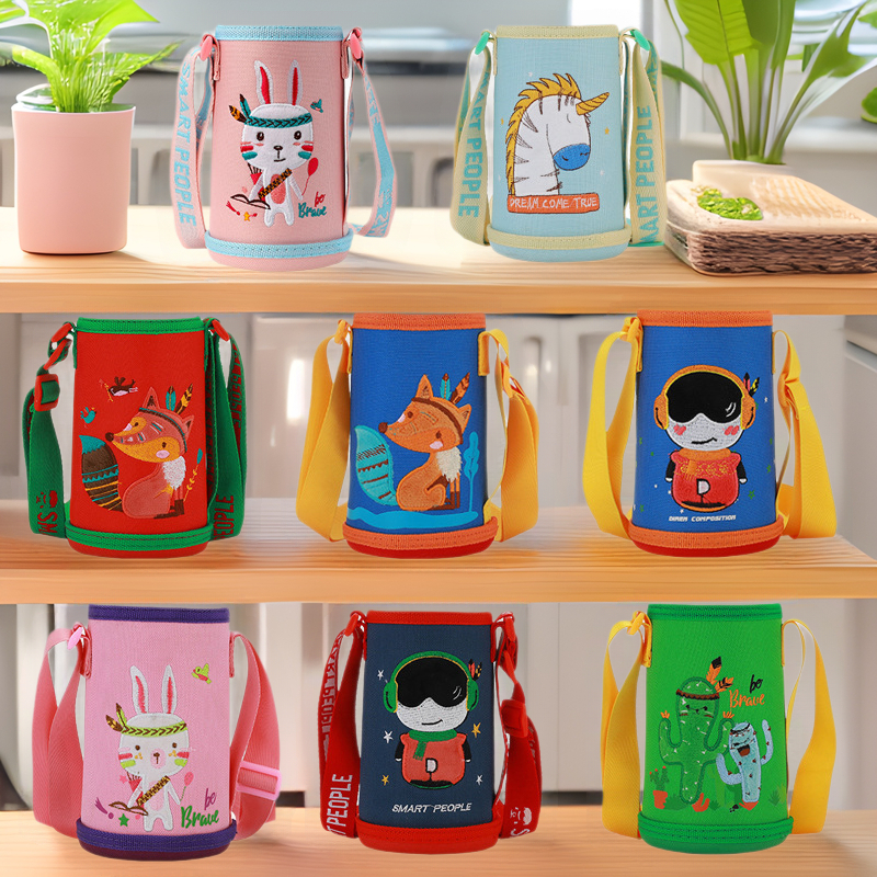 Litmouse Husă termică pentru sticlă de apă pentru copii, cu curea crossbody
