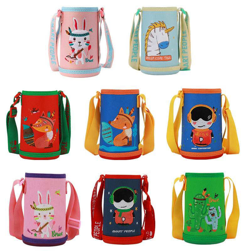 Litmouse Husă termică pentru sticlă de apă pentru copii, cu curea crossbody