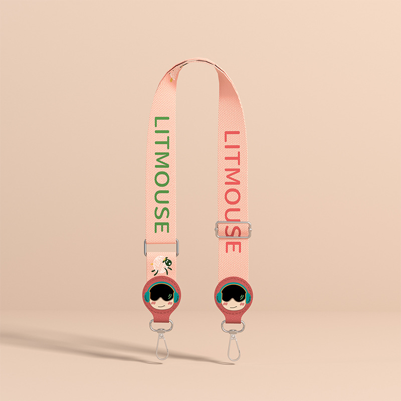 Litmouse Husă termică pentru sticlă de apă pentru copii, cu curea crossbody