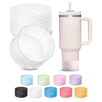 Capac de pahar din silicon pentru Stanley și Owala — lucios, design simplu și modern, protecție a bazei