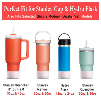 Capac de pahar din silicon pentru Stanley și Owala — lucios, design simplu și modern, protecție a bazei