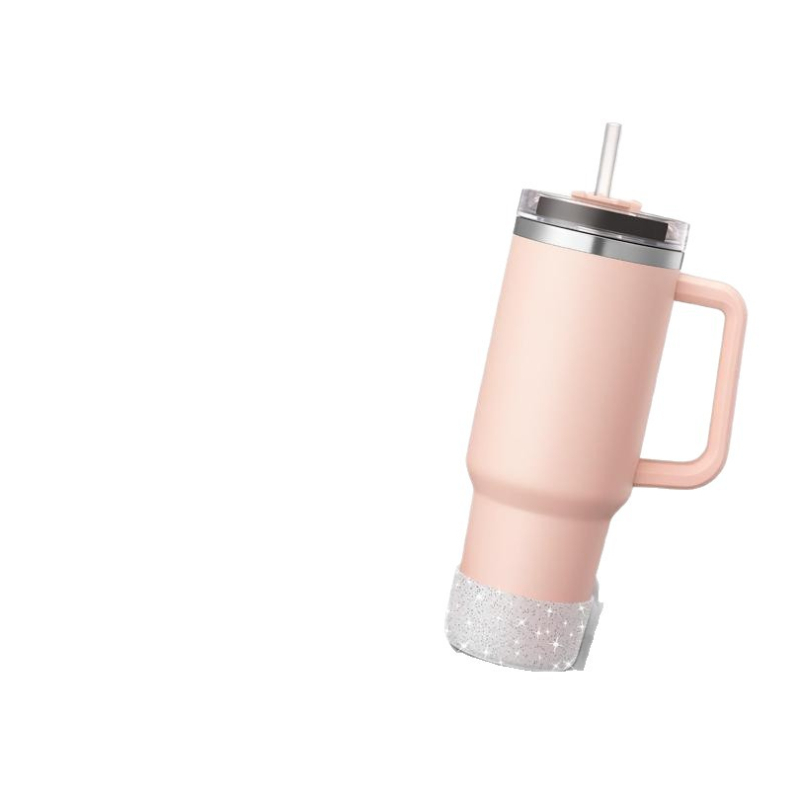 Capac de pahar din silicon pentru Stanley și Owala — lucios, design simplu și modern, protecție a bazei