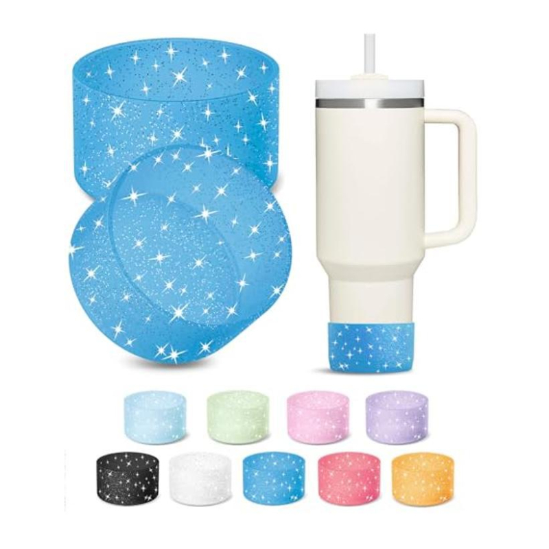 Capac de pahar din silicon pentru Stanley și Owala — lucios, design simplu și modern, protecție a bazei