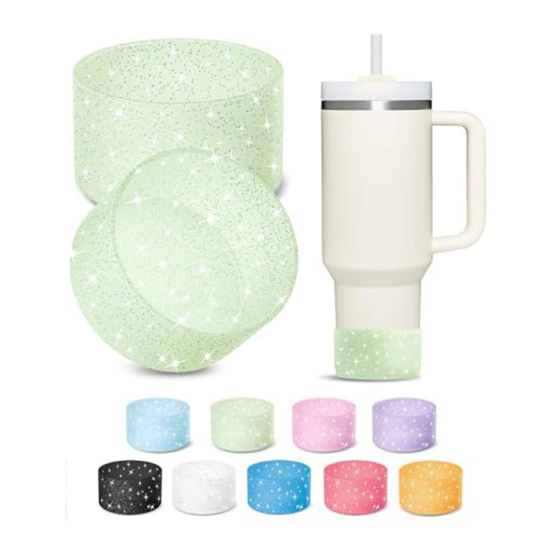 Capac de pahar din silicon pentru Stanley și Owala — lucios, design simplu și modern, protecție a bazei