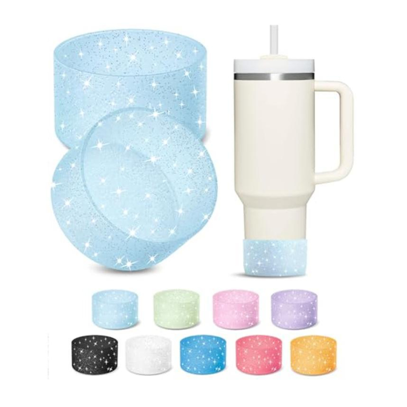 Capac de pahar din silicon pentru Stanley și Owala — lucios, design simplu și modern, protecție a bazei