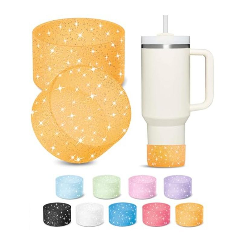 Capac de pahar din silicon pentru Stanley și Owala — lucios, design simplu și modern, protecție a bazei