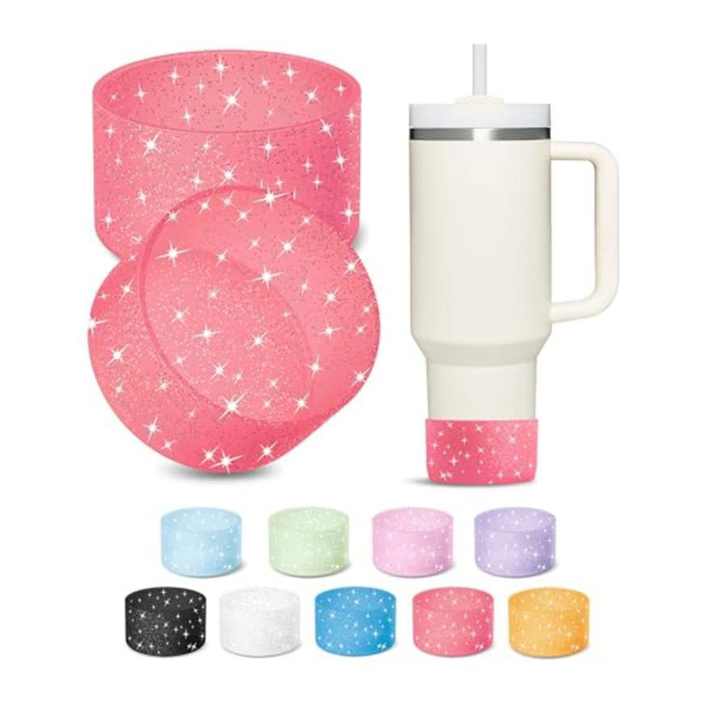 Capac de pahar din silicon pentru Stanley și Owala — lucios, design simplu și modern, protecție a bazei