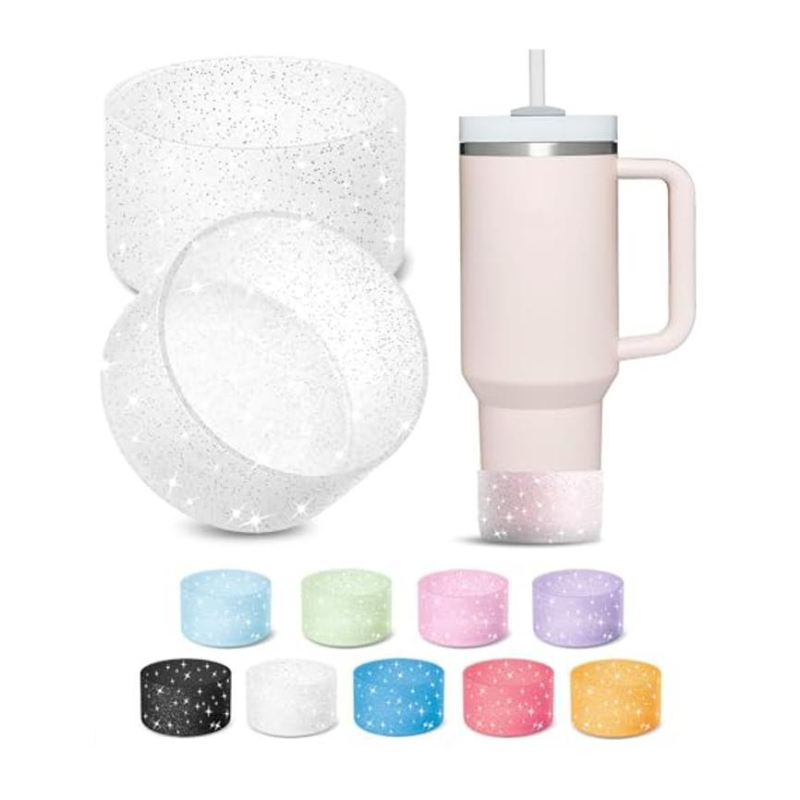 Capac de pahar din silicon pentru Stanley și Owala — lucios, design simplu și modern, protecție a bazei