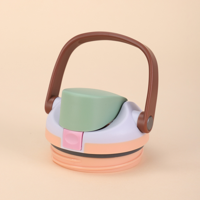 Capac portabil pentru pahar de fructe 30/40oz, design creativ cu două băuturi, capac izolat cu deschidere pop-up