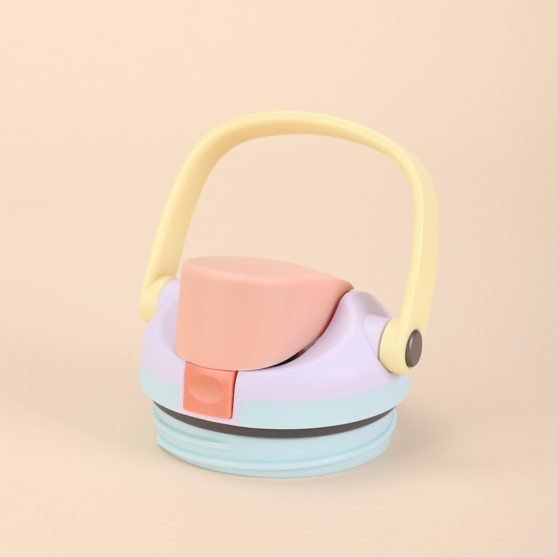 Capac portabil pentru pahar de fructe 30/40oz, design creativ cu două băuturi, capac izolat cu deschidere pop-up