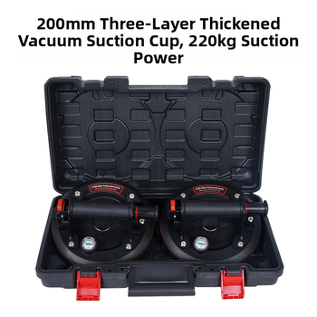 Qituo Pompa de vacuum cu ventuză de 8 inch, pornire/opriție electrică, pompă de manipulare grea pentru plăci din sticlă, calitate industrială