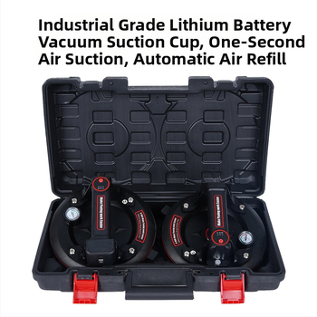 Qituo Pompa de vacuum cu ventuză de 8 inch, pornire/opriție electrică, pompă de manipulare grea pentru plăci din sticlă, calitate industrială