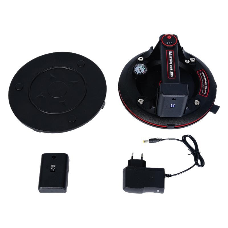 Qituo Pompa de vacuum cu ventuză de 8 inch, pornire/opriție electrică, pompă de manipulare grea pentru plăci din sticlă, calitate industrială