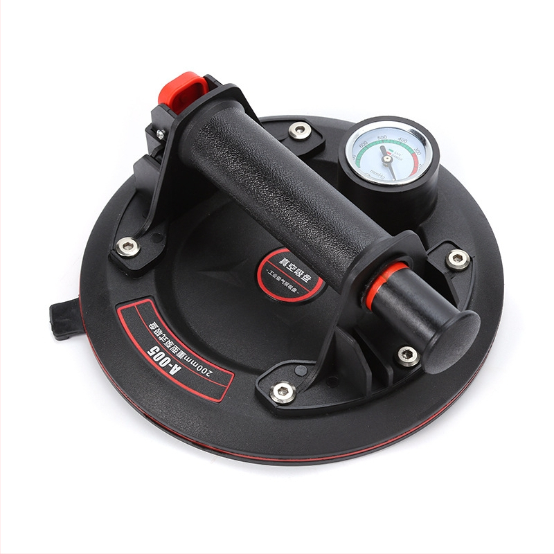 Qituo Pompa de vacuum cu ventuză de 8 inch, pornire/opriție electrică, pompă de manipulare grea pentru plăci din sticlă, calitate industrială