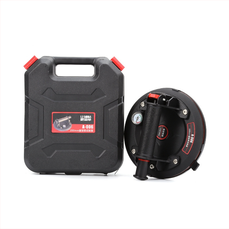 Qituo Pompa de vacuum cu ventuză de 8 inch, pornire/opriție electrică, pompă de manipulare grea pentru plăci din sticlă, calitate industrială