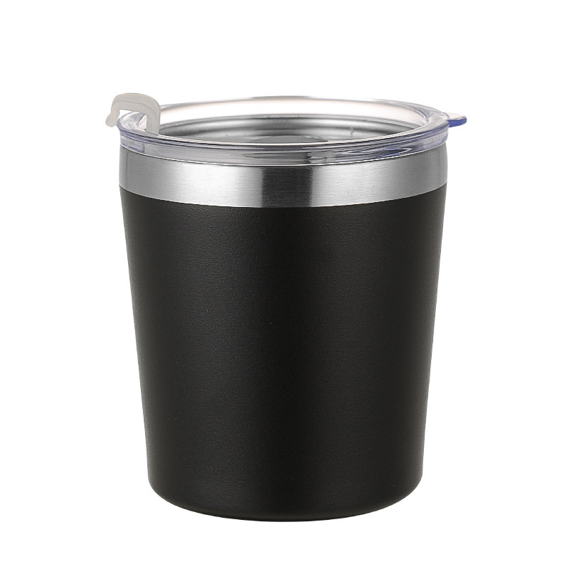 Cana izolată vacuum de 8 oz pentru lapte, cu pai, portabilă pentru mașină, păstrează băuturile reci sau calde