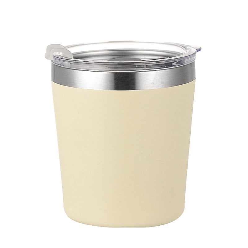 Cana izolată vacuum de 8 oz pentru lapte, cu pai, portabilă pentru mașină, păstrează băuturile reci sau calde