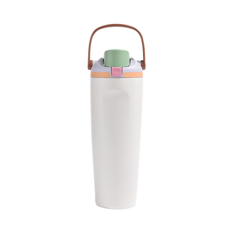 Cană izolată din oțel inoxidabil, capacitate 30 oz, pentru exterior, bidon sport portabil cu blocare