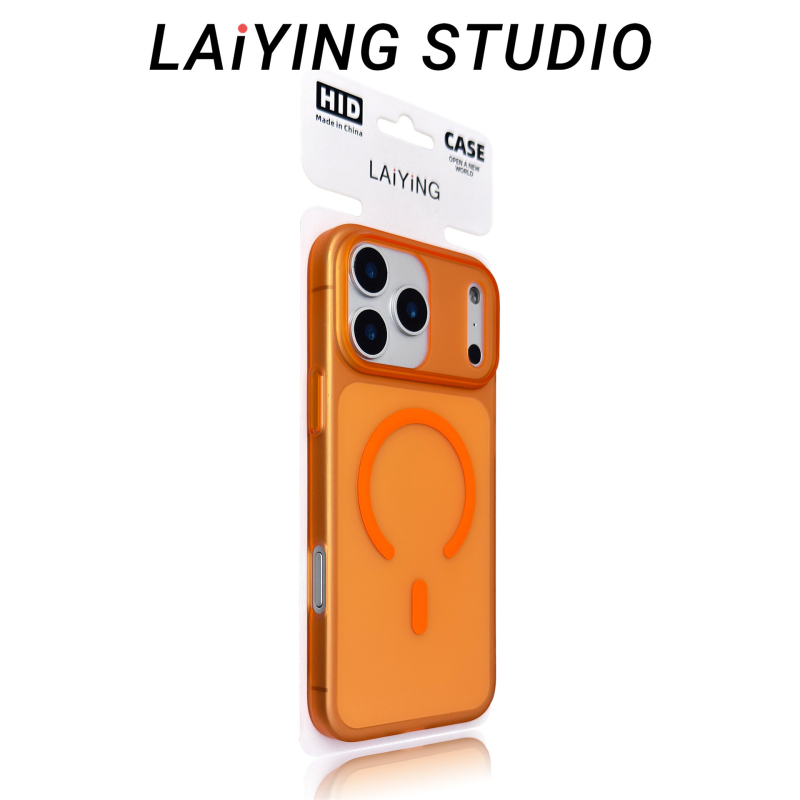 Θήκη iPhone 17 Pro Max με μαγνητική βάση και υφή πάγου-ομίχλης – προστατευτικό κάλυμμα για σειρές iPhone 16–17