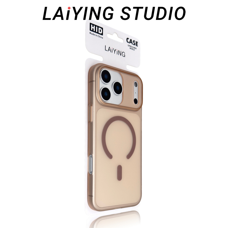 Θήκη iPhone 17 Pro Max με μαγνητική βάση και υφή πάγου-ομίχλης – προστατευτικό κάλυμμα για σειρές iPhone 16–17