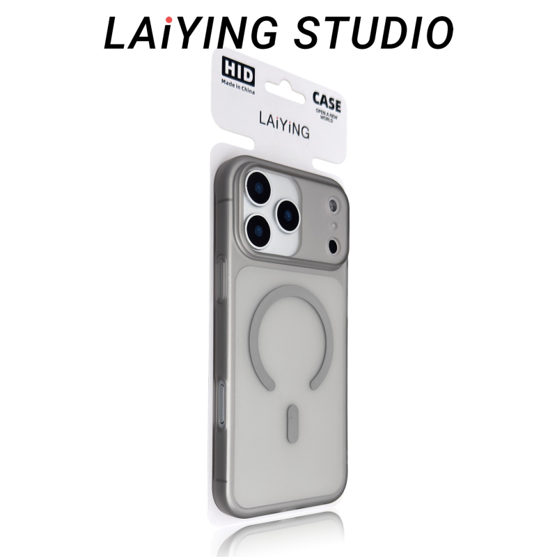 Θήκη iPhone 17 Pro Max με μαγνητική βάση και υφή πάγου-ομίχλης – προστατευτικό κάλυμμα για σειρές iPhone 16–17