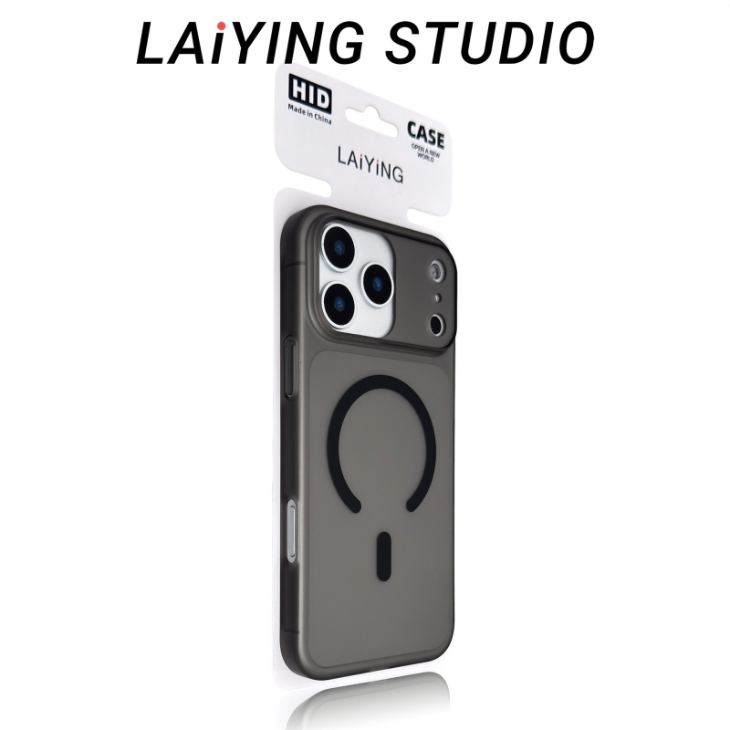 Θήκη iPhone 17 Pro Max με μαγνητική βάση και υφή πάγου-ομίχλης – προστατευτικό κάλυμμα για σειρές iPhone 16–17
