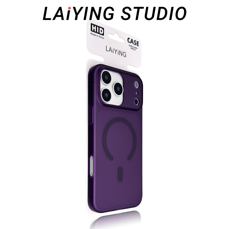 Θήκη iPhone 17 Pro Max με μαγνητική βάση και υφή πάγου-ομίχλης – προστατευτικό κάλυμμα για σειρές iPhone 16–17