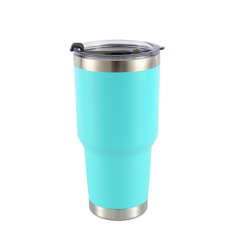 Cană termo din oțel inoxidabil 304, 30 oz, pentru mașină, capac cu pai, menține băuturile reci