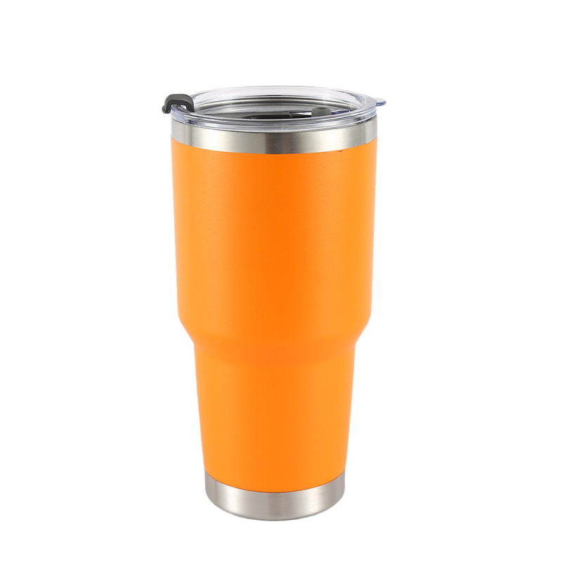 Cană termo din oțel inoxidabil 304, 30 oz, pentru mașină, capac cu pai, menține băuturile reci