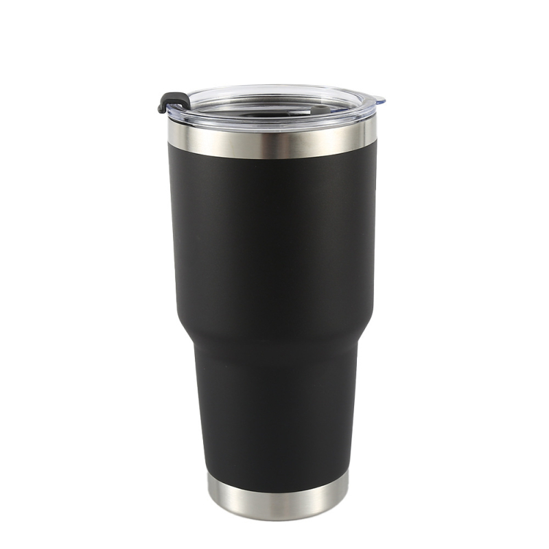 Cană termo din oțel inoxidabil 304, 30 oz, pentru mașină, capac cu pai, menține băuturile reci