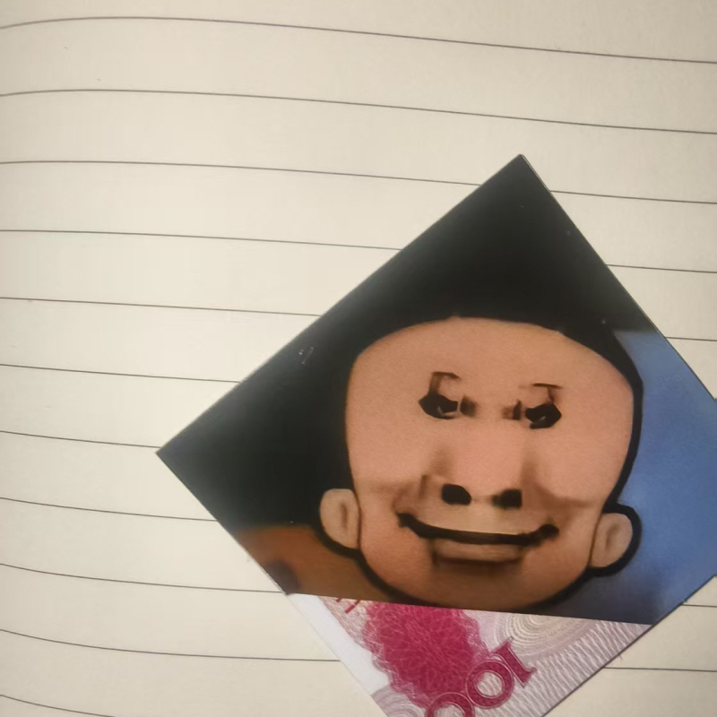 Ziua păcălelilor de 1 aprilie: semn de carte cu câine 2D, foi de notițe, stil anime, design abstract de nișă