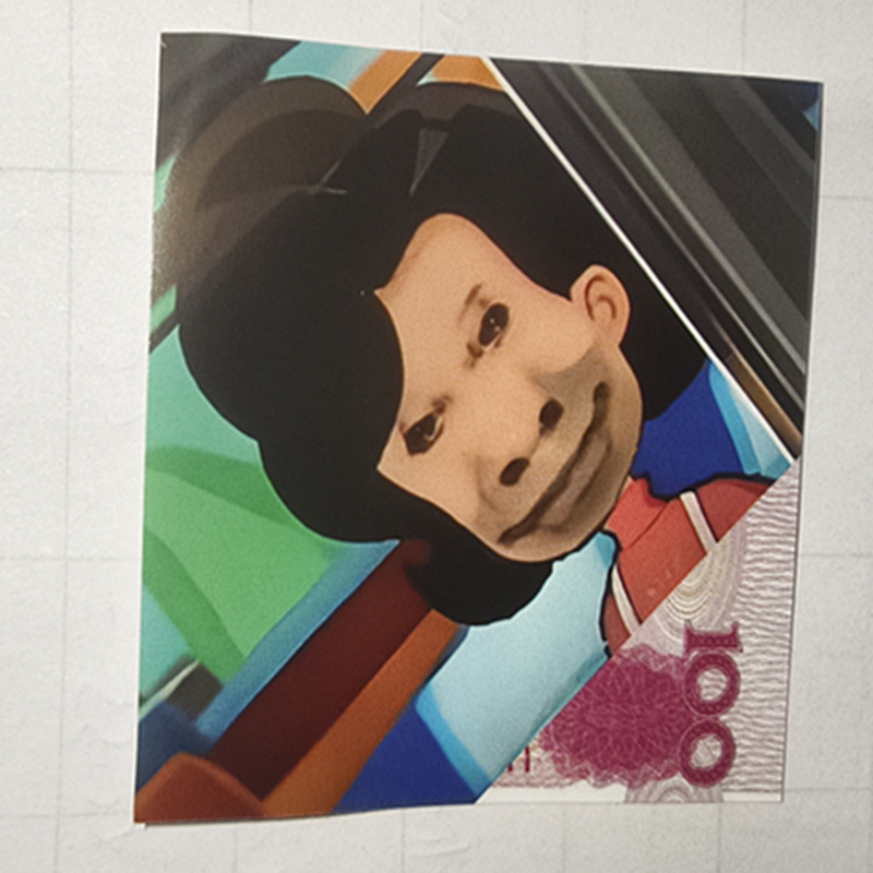 Ziua păcălelilor de 1 aprilie: semn de carte cu câine 2D, foi de notițe, stil anime, design abstract de nișă
