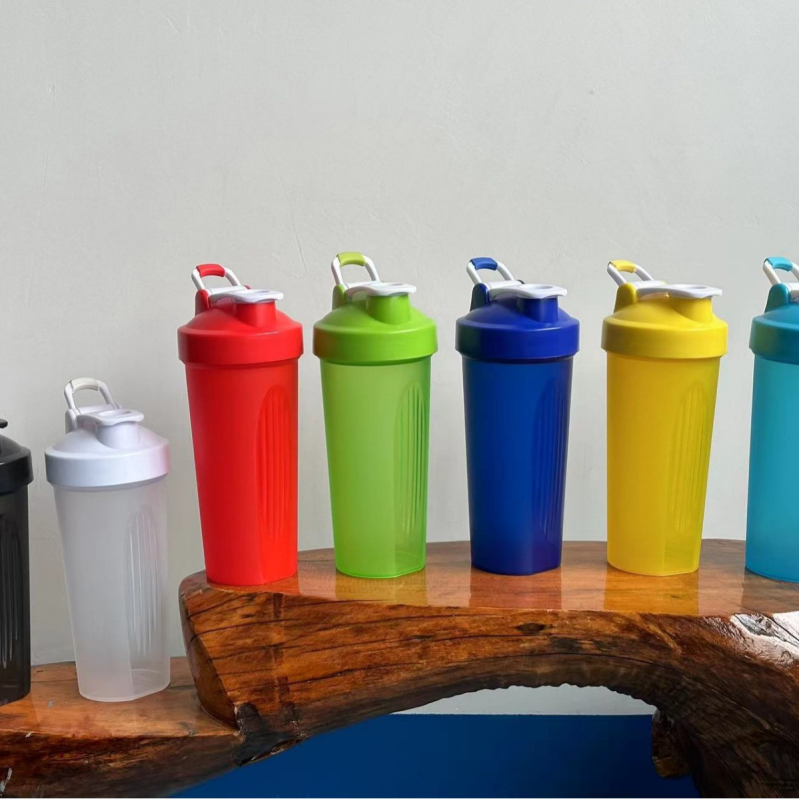 Shaker de fitness pentru exterior, mixer portabil de pudră proteică, sigilat și fără scurgeri, pahar milkshake cu design elegant, rezistent la căldură