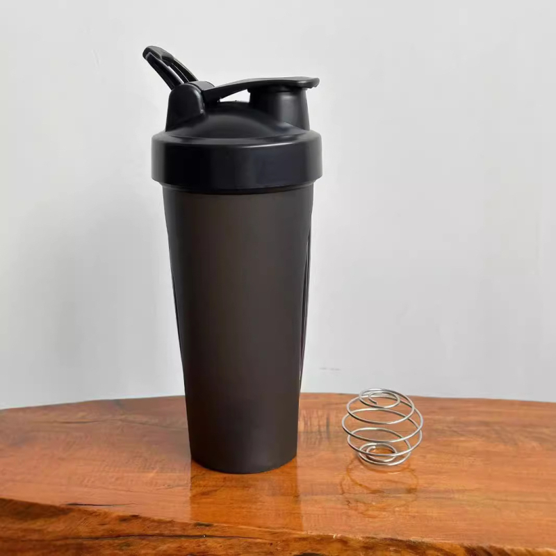 Shaker de fitness pentru exterior, mixer portabil de pudră proteică, sigilat și fără scurgeri, pahar milkshake cu design elegant, rezistent la căldură