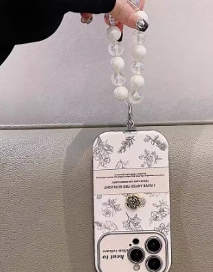 TPU πίσω θήκη με σχέδια λουλουδιών σε στυλ Instagram για iPhone 11–14 Pro και Pro Max